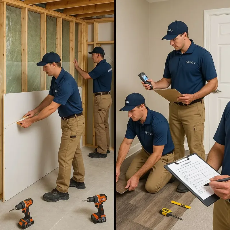 Repairs and Reconstruction process in State Line, PA